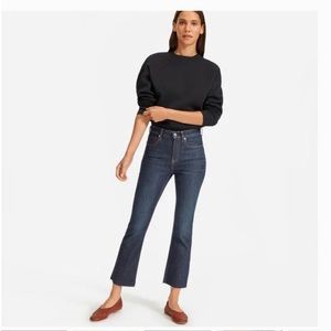 NWT Everlane Kick Crop Jean, Dark Wash, sz 27